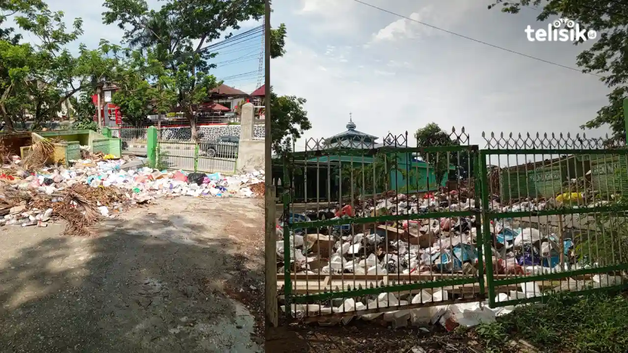 Hampir Sebulan Tak Diangkut, Sampah di SMAN 4 Kendari Menumpuk