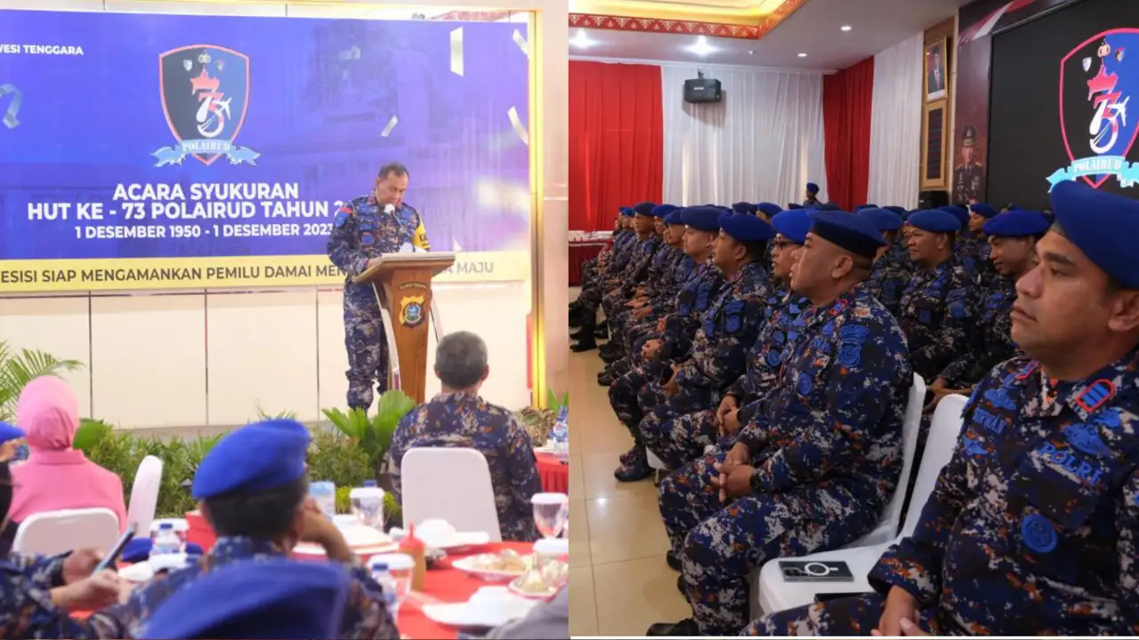 HUT ke-73 Korpolairud, Kapolda Sulawesi Tenggara Beri Santunan Nelayan Laonti Keluarga Korban Penembakan