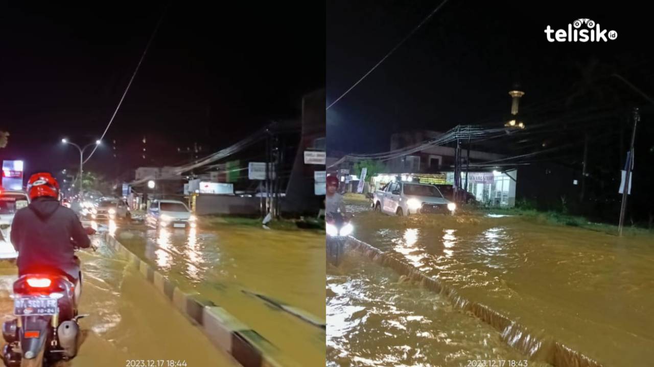 Sejumlah Jalan di Kota Kendari Kembali Banjir Akibat Hujan