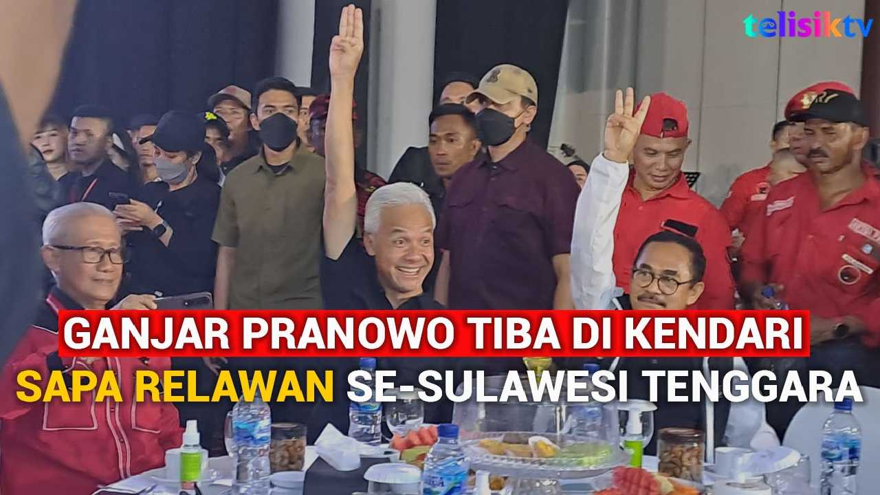 Video: Ganjar Pranowo Tiba di Kendari Sapa Relawan se-Sulawesi Tenggara