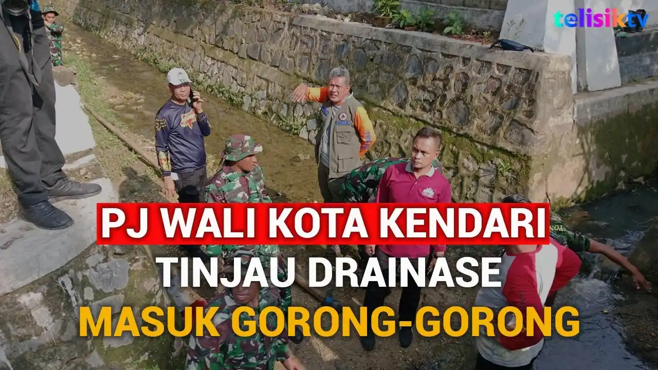 Video: Perdana Menjabat, Pj Wali Kota Kendari Tinjau Drainase hingga Masuk Gorong-Gorong