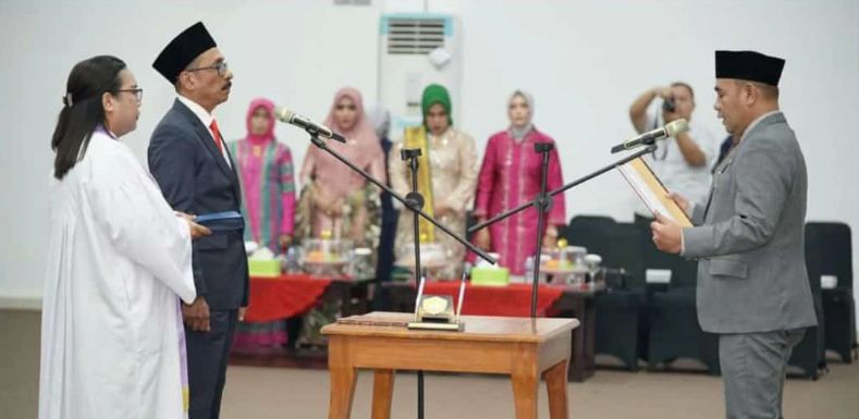 Victor N Lawalata Dilantik jadi PAW Anggota DPRD Baubau dari Partai Perindo