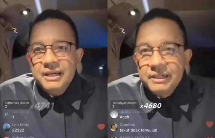 Anies Baswedan Dapat Atensi dari Warganet saat Live TikTok, Kalahkan Narasi Gemoy Milik Prabowo