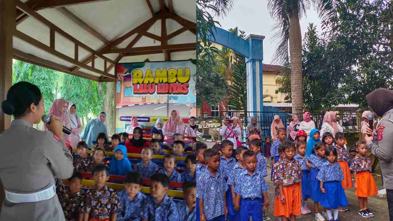 Ditlantas Polda Sulawesi Tenggara Edukasi Anak di Taman Lalu Lintas