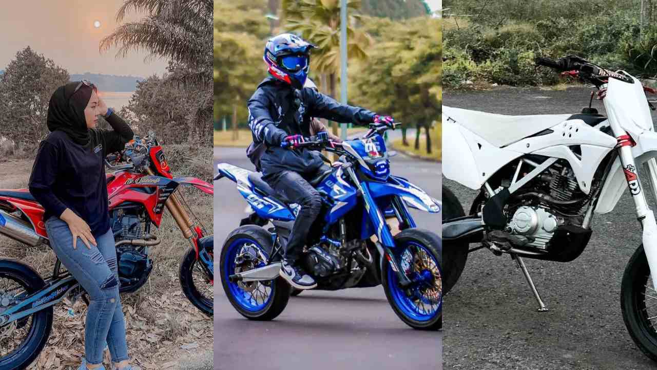Diubah Jadi Supermoto, Motor Trail Ini Bisa Tambah Ganteng dengan Pakai Teknologi Kuno