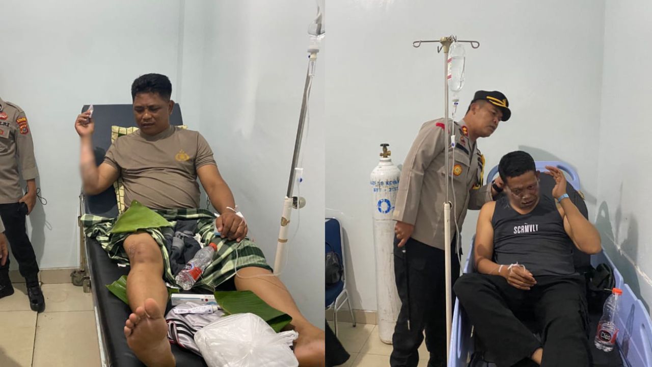 Dua Personel Polres Konawe Alami Luka Bakar Saat Mengawal Unjuk Rasa