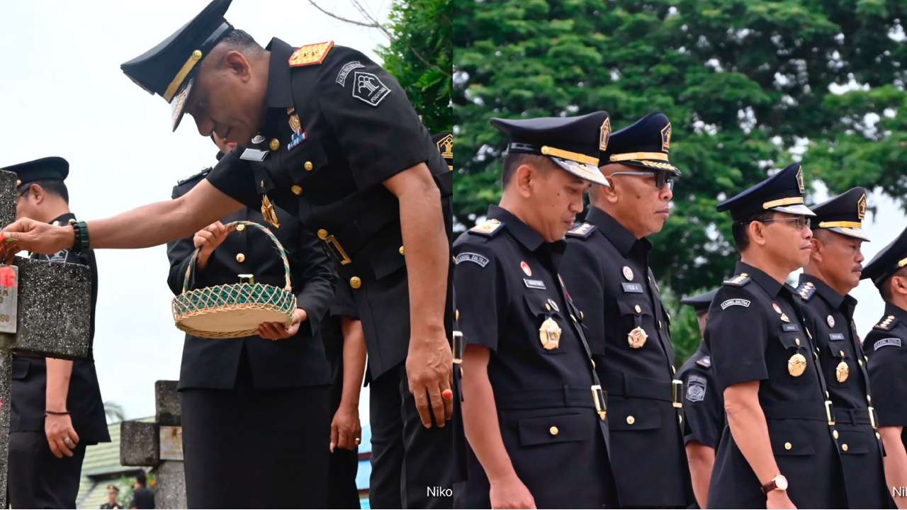 HBI ke-74, Kanwil Kemenkumham Sulawesi Tenggara Upacara Tabur Bunga di TMP Watubangga