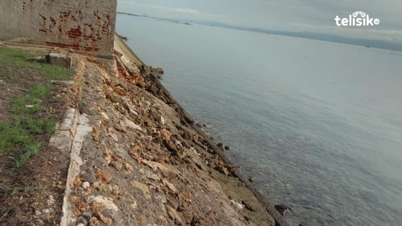 Nyaris Rubuh, Talud Penahan Gelombang Pantai SOR Kota Raha Keciprat APBN Rp 19 Miliar