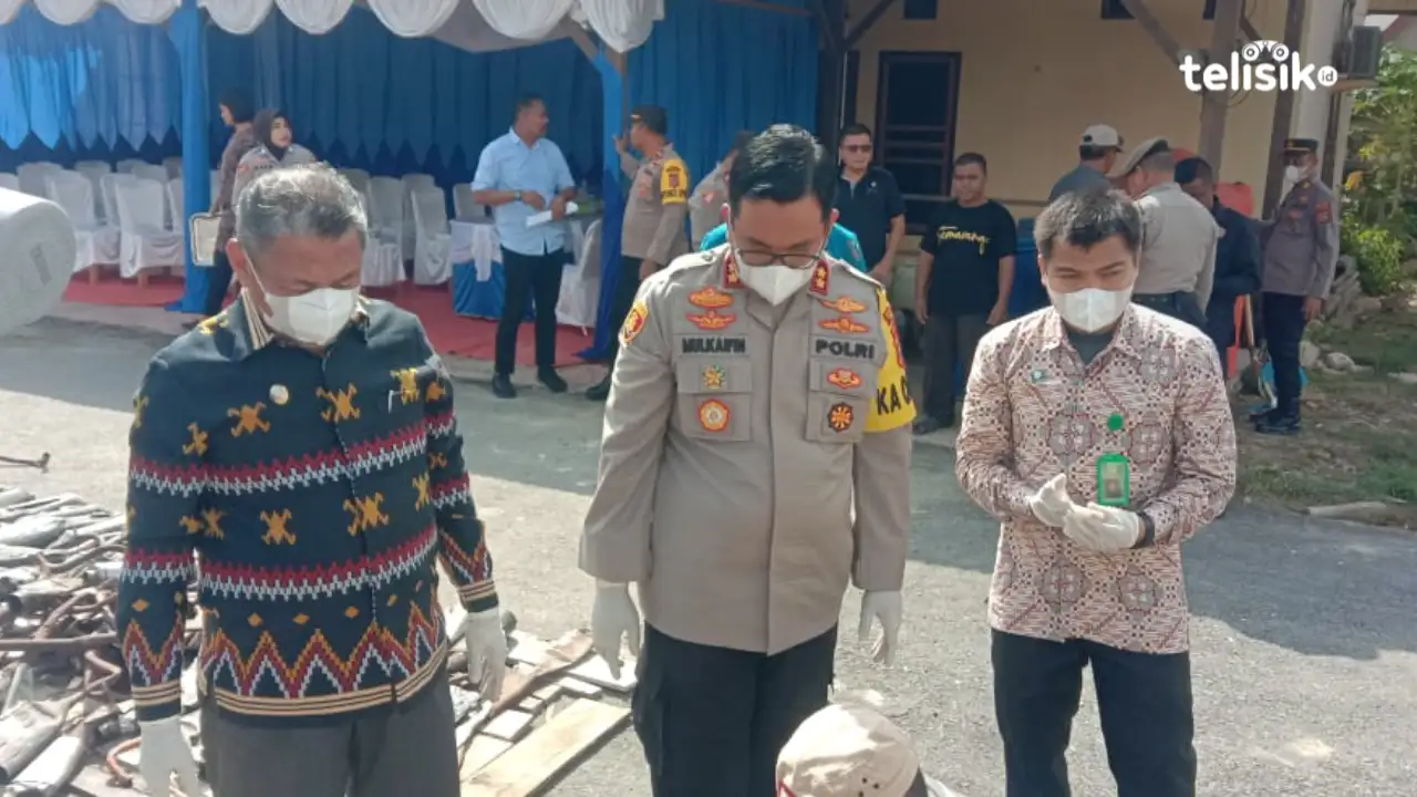Polres Muna Musnahkan 9,7 Ton Miras Tradisional dan 563 Knalpot Brong