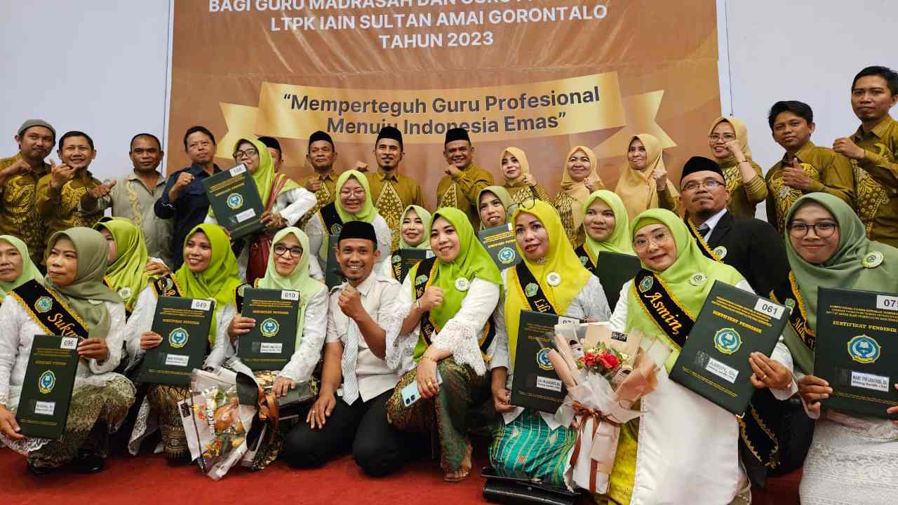 Puluhan Guru Kota Kendari Ikut Pengukuhan PPG di IAIN Gorontalo