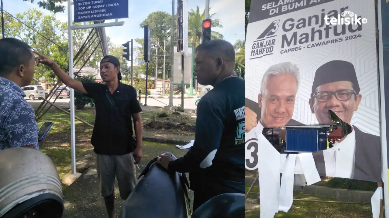 Robek Baliho Capres, Lelaki di Kendari Diamankan Warga