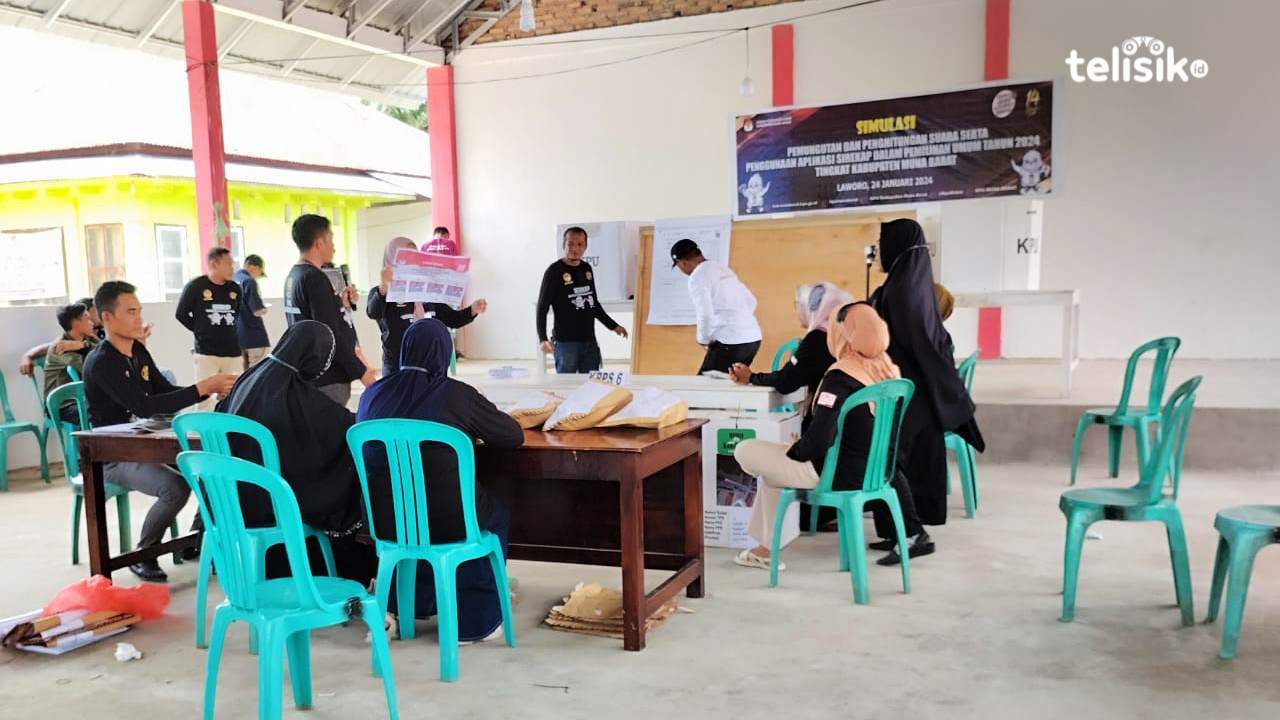 Simulasi Pemungutan Suara, KPU Muna Barat Jadikan Patokan Saat Pemilu