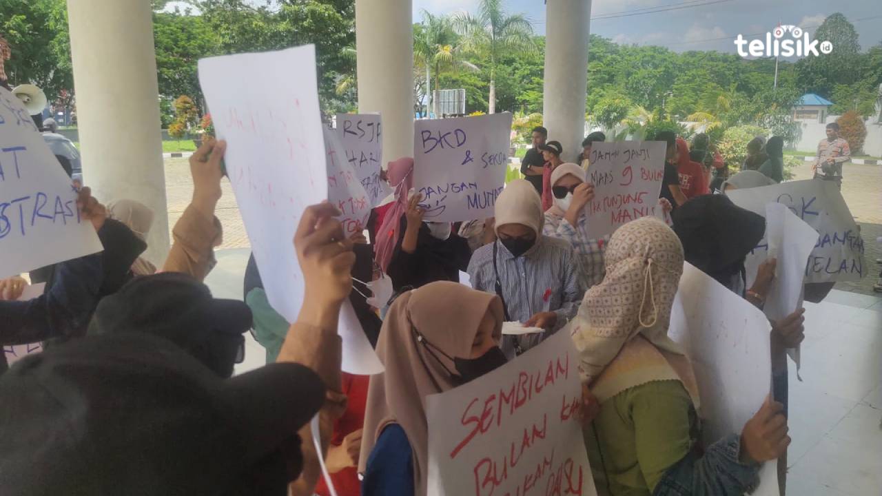 Tak Kunjung Ada SK, Ratusan Calon Honorer RS Jantung Oputa Yi Koo Kembali Unjuk Rasa