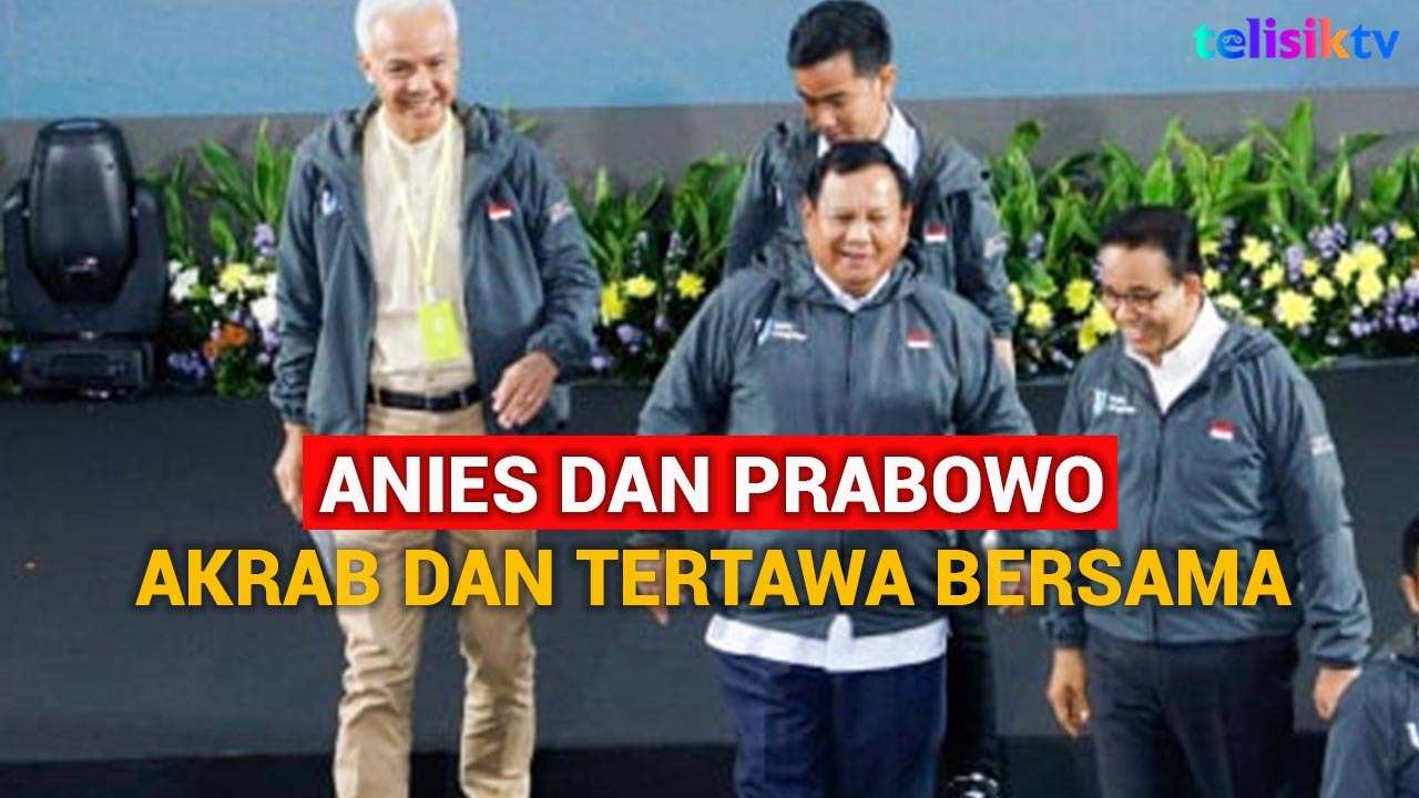 Video: Anies dan Prabowo Akhirnya Saling Bersalaman, Akrab dan Tertawa Bersama