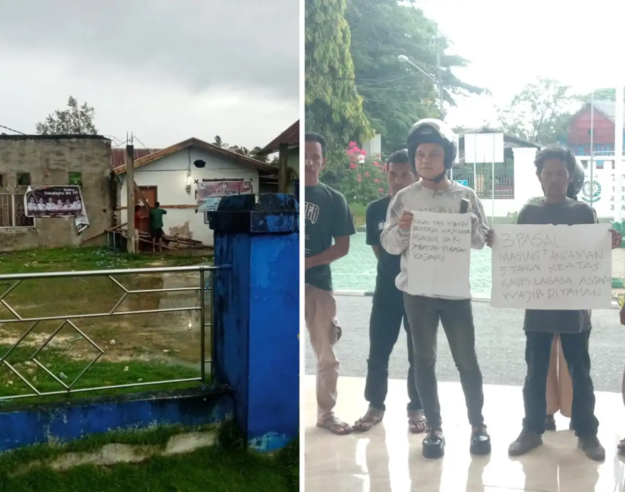 Buntut Kajari Muna Tak Tahan Kades Lagasa, Balai Desa Disegel