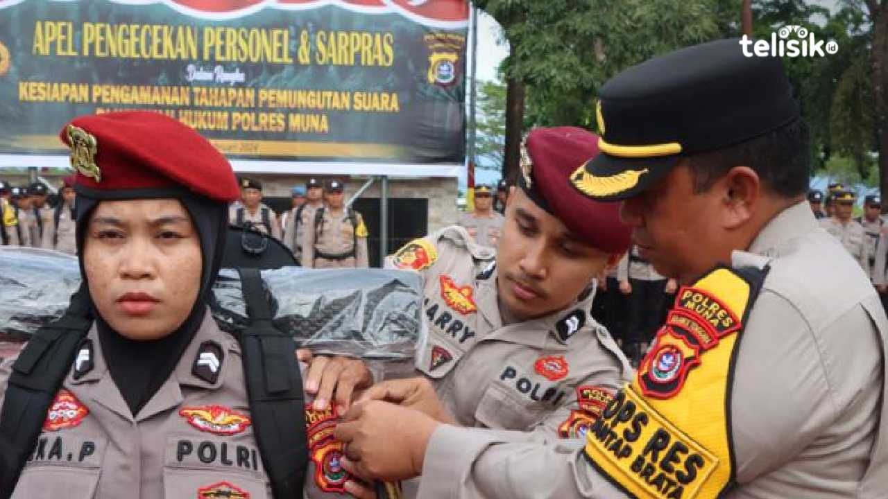 Dapat Tambahan BKO Polda, Polres Muna Geser Personel PAM TPS