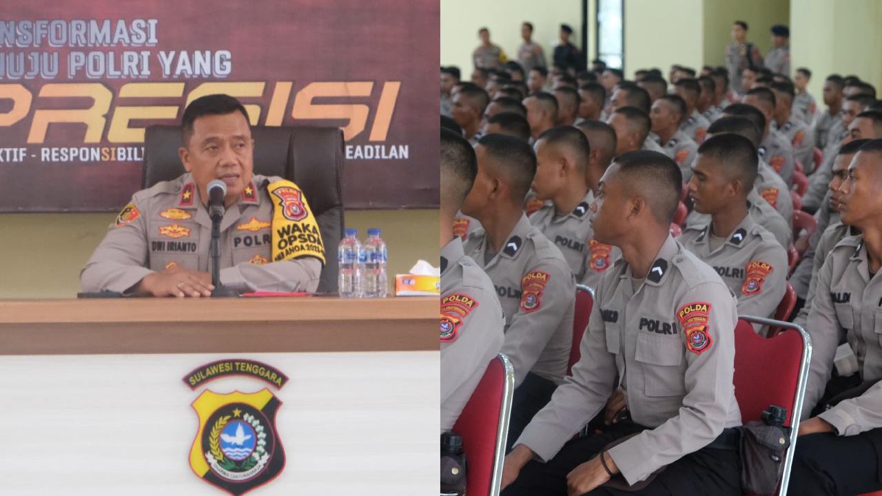 Evaluasi Pelanggaran Personel, Wakapolda Sulawesi Tenggara Mewarning Bintara Remaja