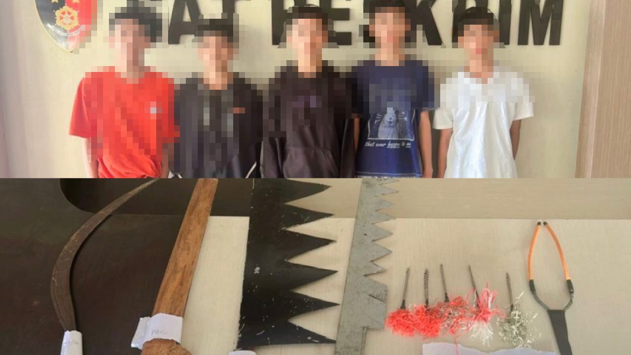 Hendak Tawuran, Sekelompok Pemuda di Kendari Diamankan Bawa Senjata Tajam
