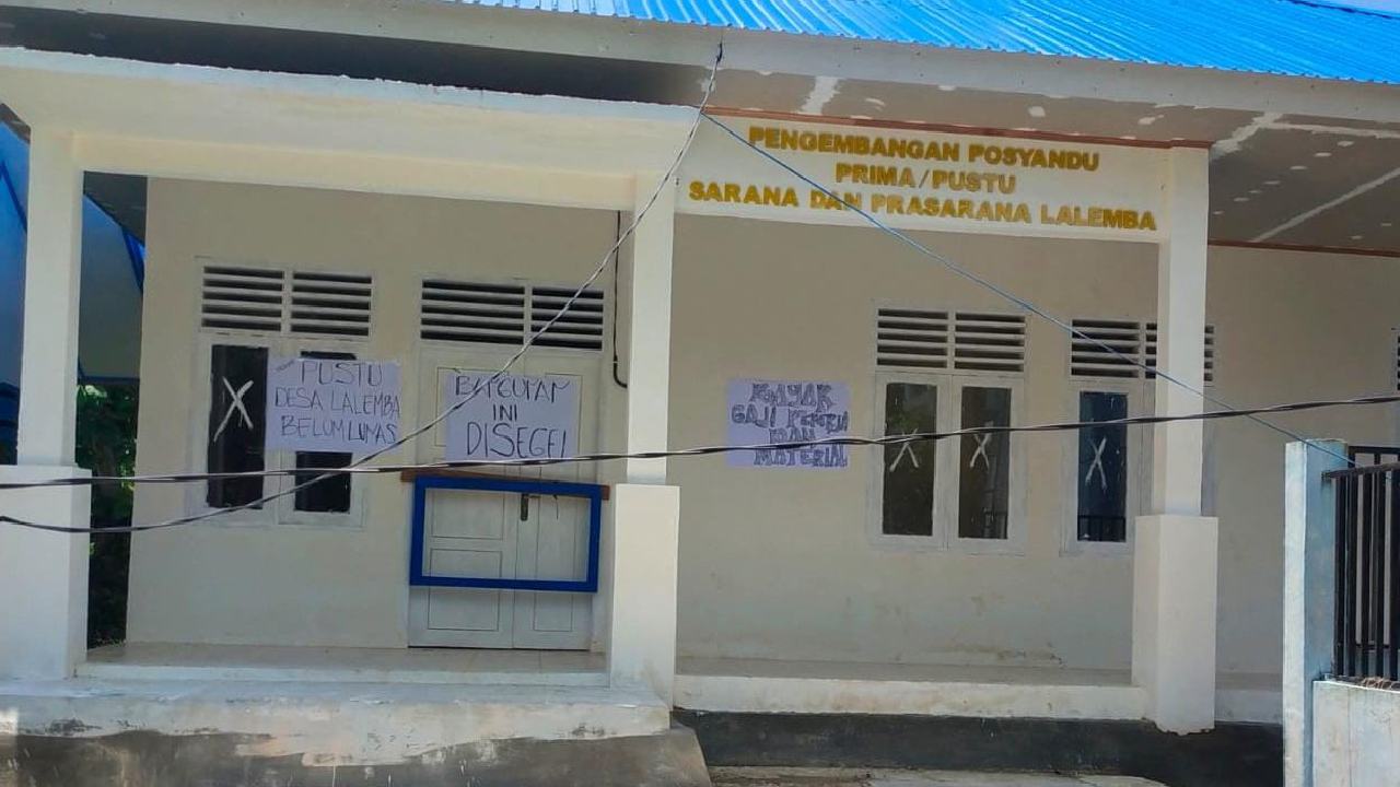 Kontraktor Berutang Bahan Material dan Upah Pekerja, Gedung Pustu Disegel