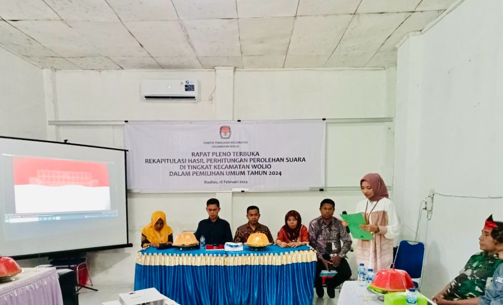 Sempat Tertunda, Rapat Pleno Terbuka Pemilu 2024 di Baubau Dilanjutkan