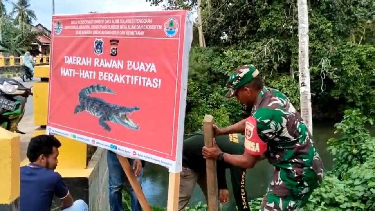 Waspada, Lima Sungai di Muna Barat Rawan Buaya