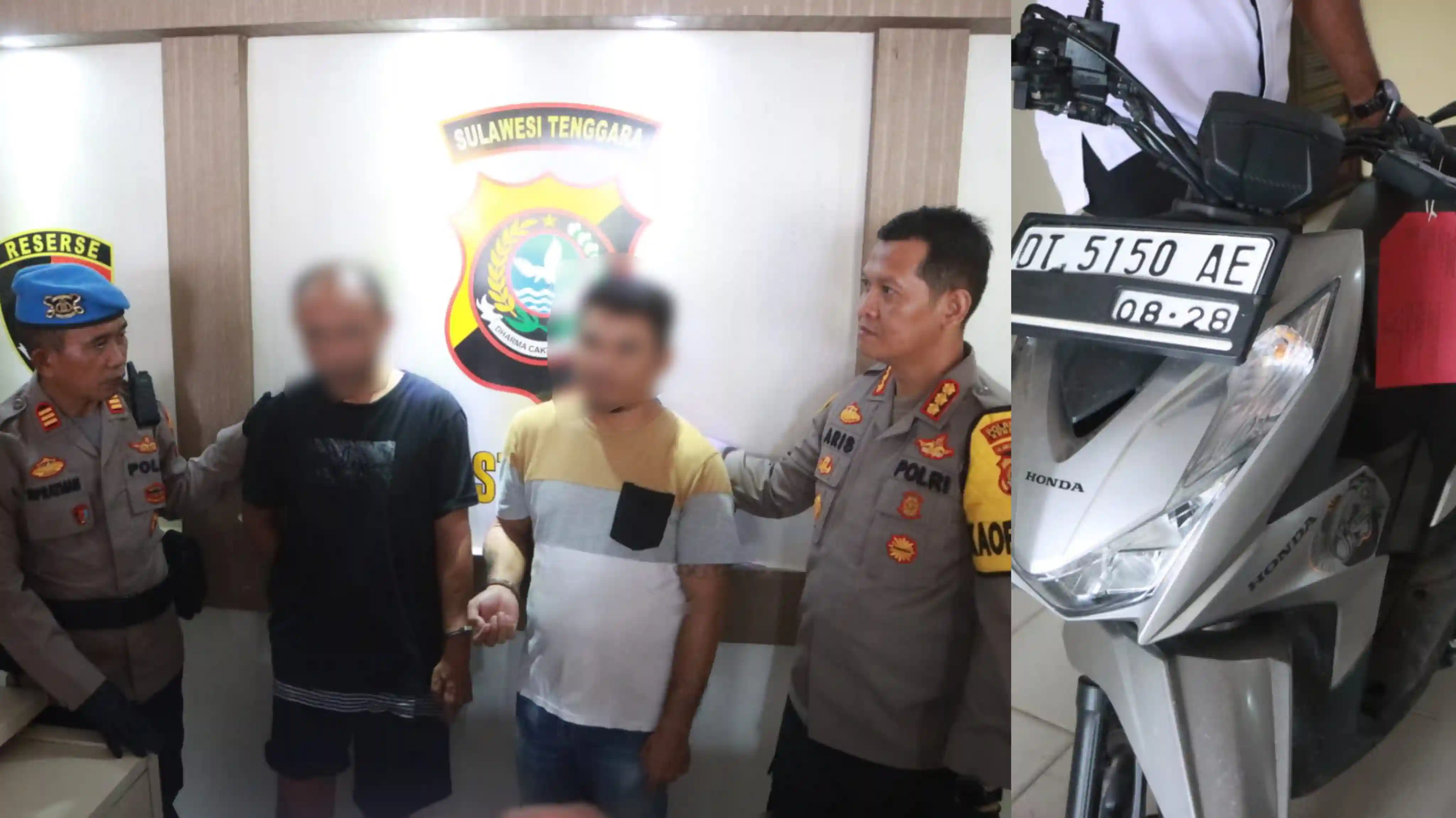 2 Pelaku Pencurian Mobil dengan Modus Pecah Kaca di Kendari Dibekuk Polisi