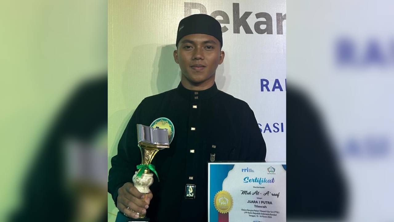 Bripda A'raaf, Anggota Polri Duta RRI Kendari di Ajang Tilawah Al-Qur'an Tingkat Nasional
