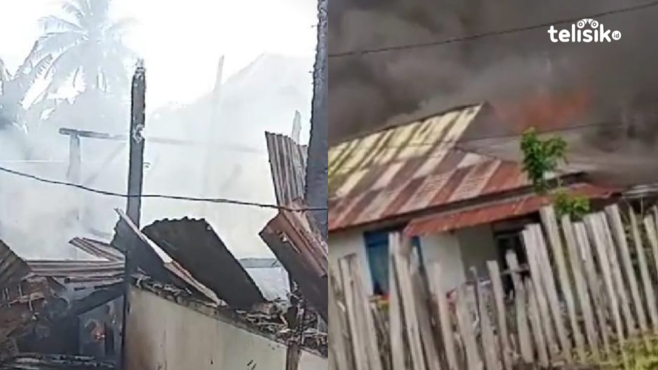 Diduga Korsleting Listrik, Satu Rumah di Muna Terbakar
