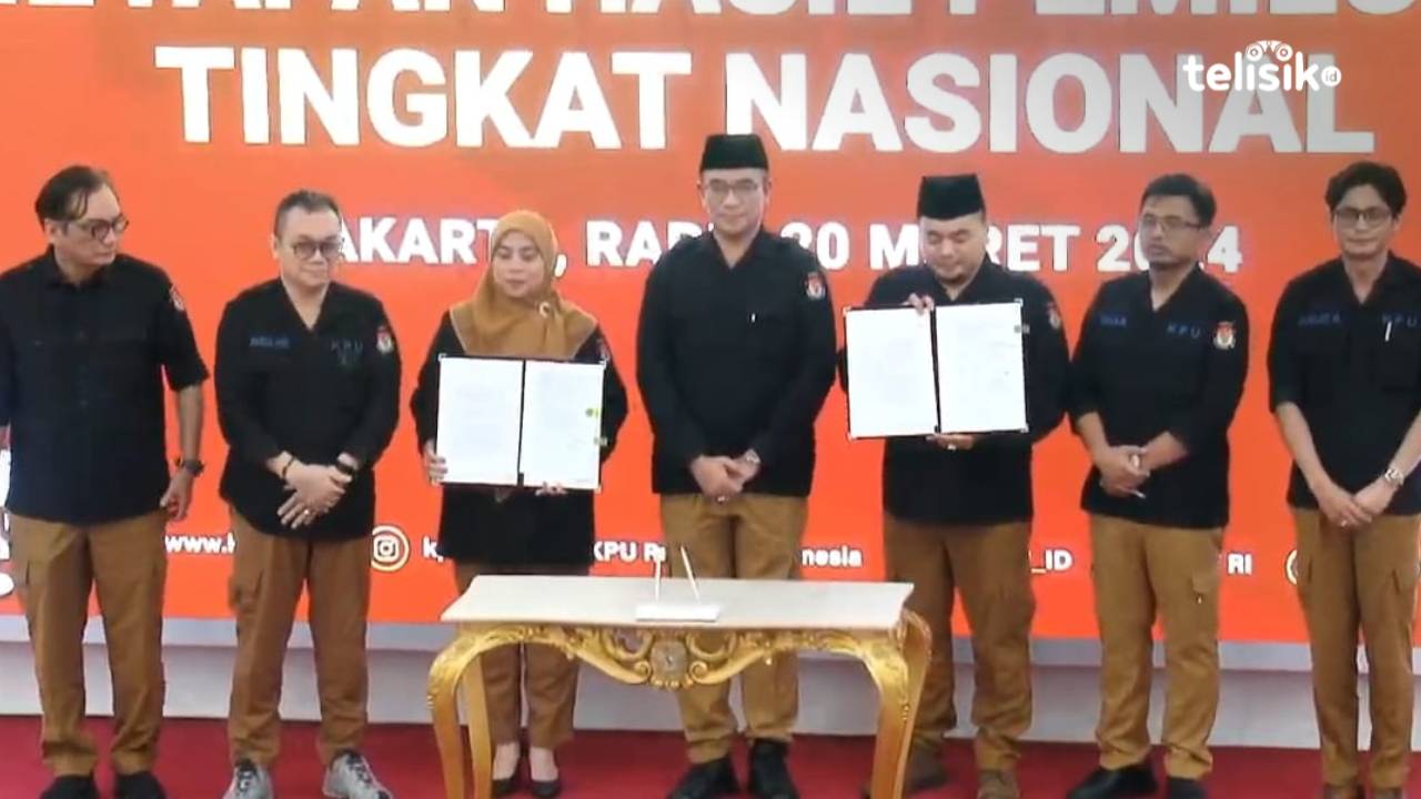 KPU Tetapkan Prabowo-Gibran Pemenang Pilpres 2024, PDIP Dominasi Kursi di DPR RI