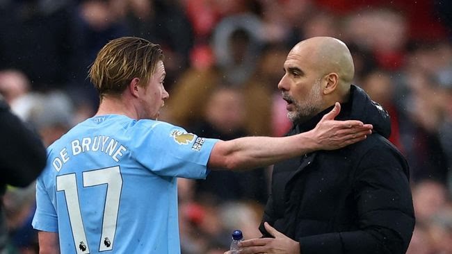 Ngambek Diganti, Ini Alasan Pep Guardiola Tarik De Bruyne