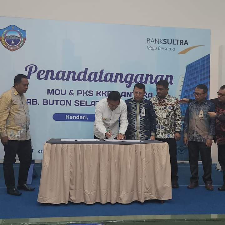 Pemkab Buton Selatan Teken Kerja Sama Penerbitan Kartu Kredit Pemerintah Daerah