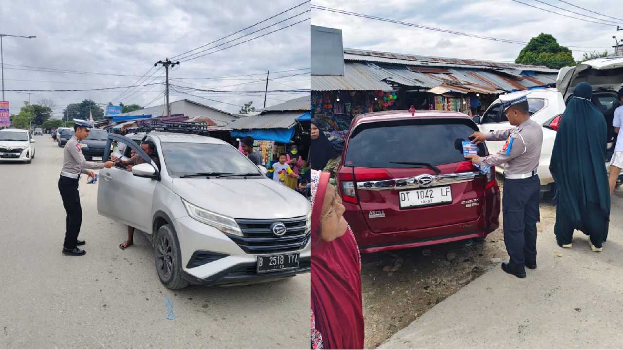 Satgas Preemtif Ops Keselamatan Anoa 2024 Operasi di Pasar Panjang Kendari