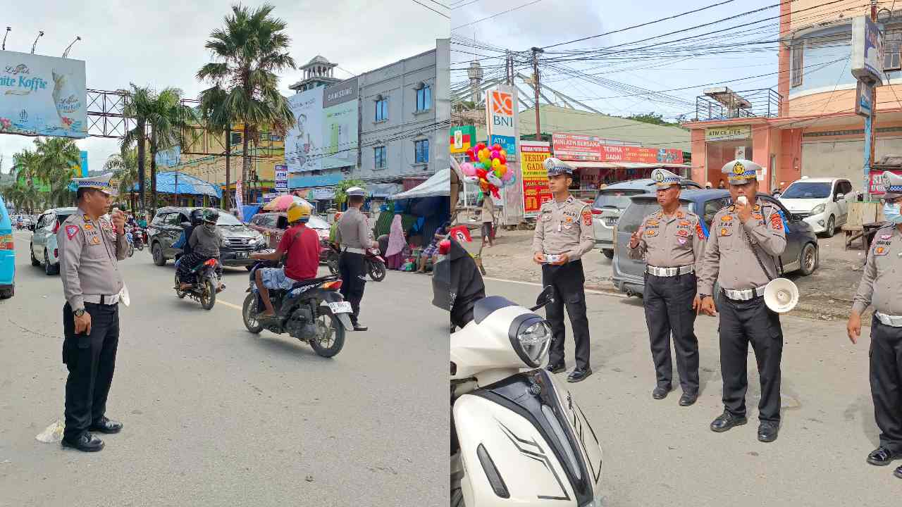 Satgas Preemtif Ops Keselamatan Anoa Edukasi Masyarakat di Mall Mandonga Kendari