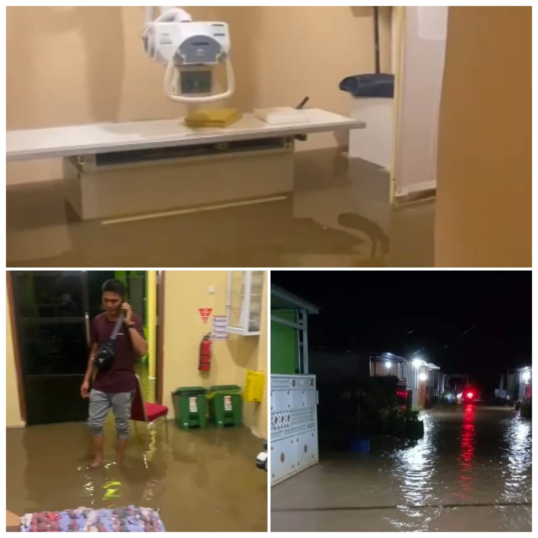 BLUD Rumah Sakit Djafar Harun dan Puluhan Rumah di Kota Lasusua Terendam Banjir
