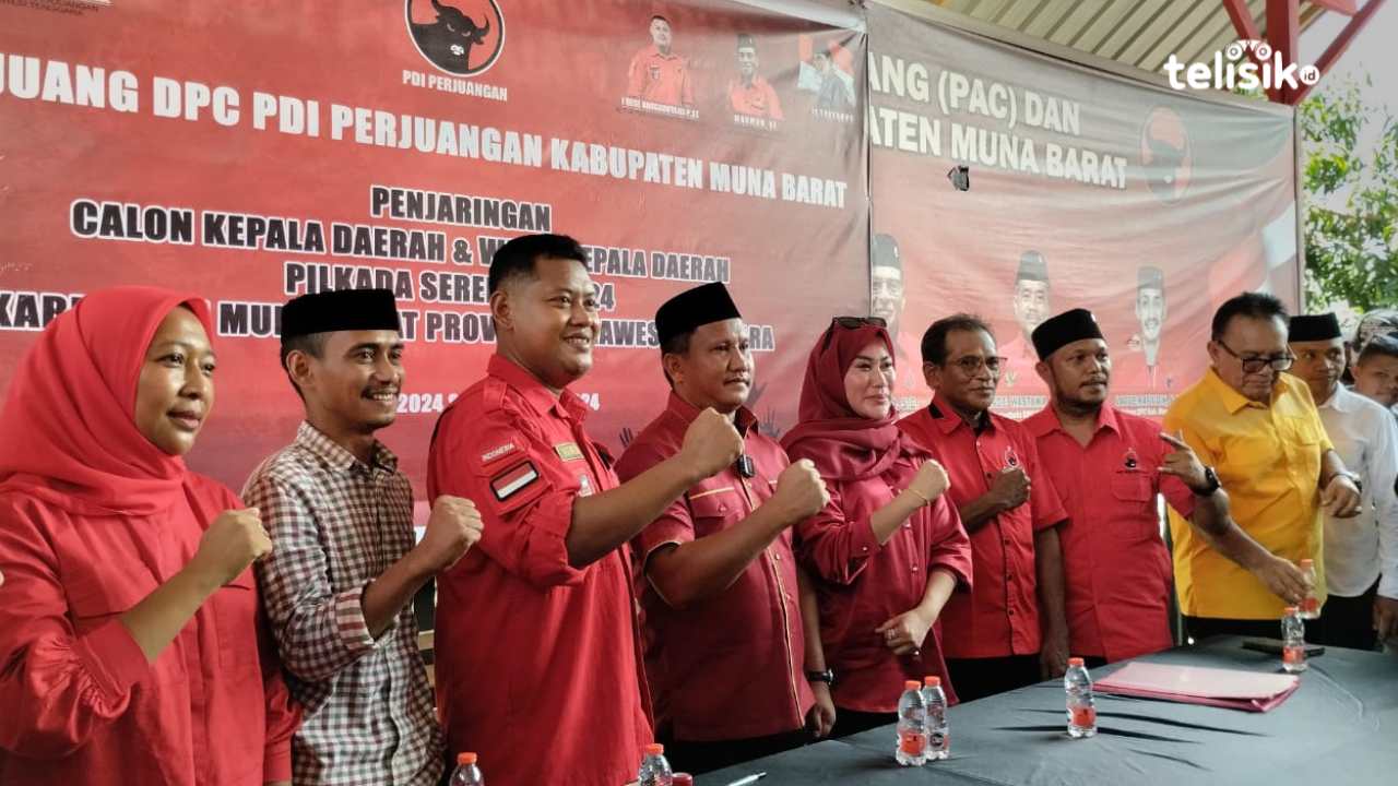 Empat Balon Bupati Muna Barat Ambil Formulir Pendaftaran di PDIP
