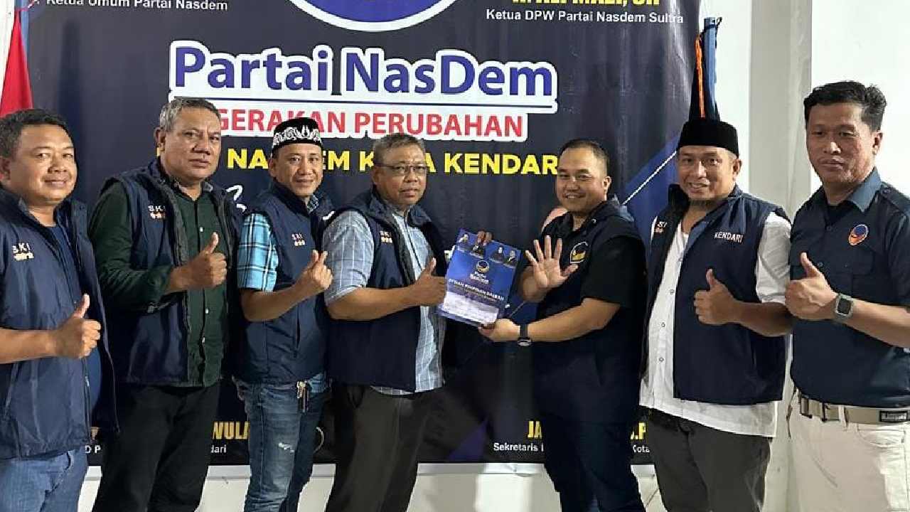 Ikut Prosedur Partai, SKI Ambil Formulir Calon Wali Kota Kendari di Partai Nasdem