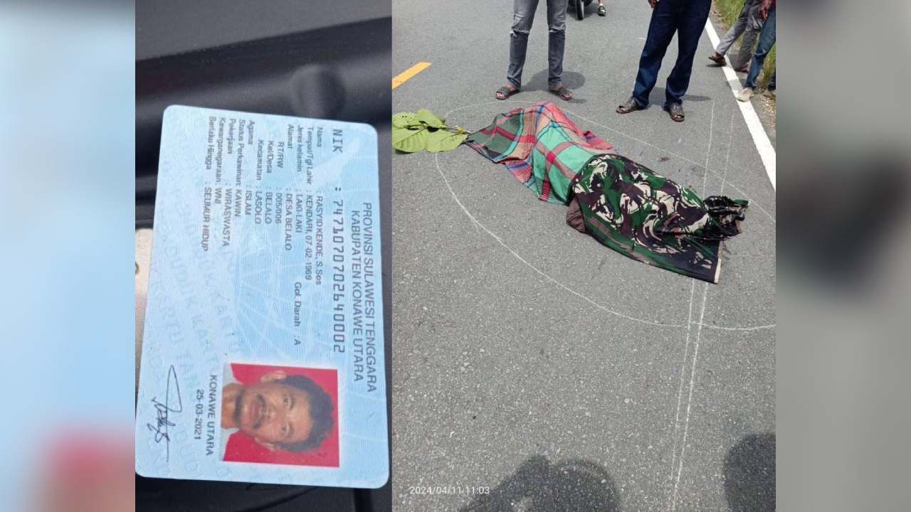 Kecelakaan Tunggal di Konawe Selatan, Keluarga Korban Belum Diketahui