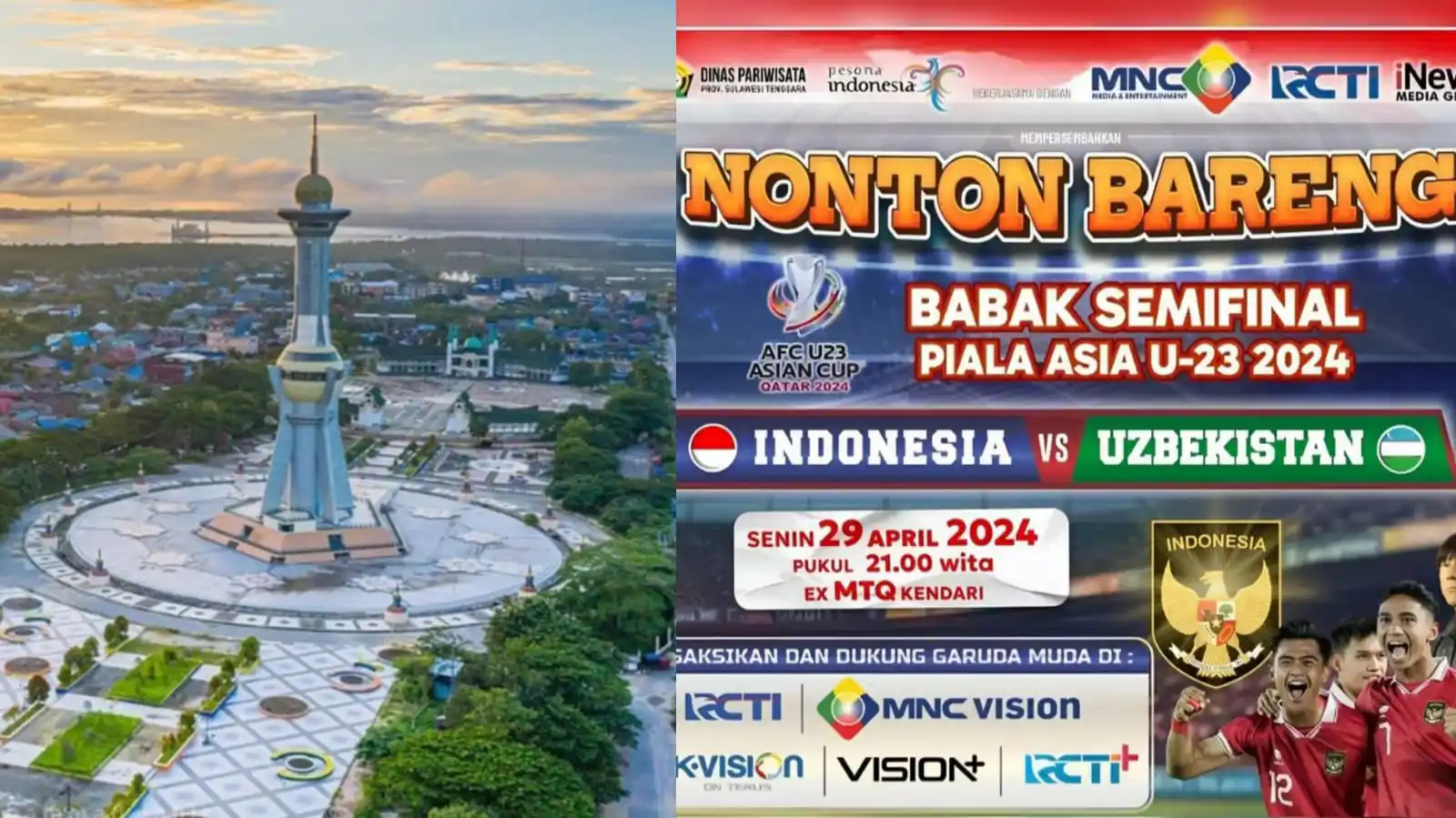 Kobarkan Dukungan untuk Timnas U-23 Dispar Sulawesi Tenggara Gaet MNC Grup Gelar Nobar Gratis