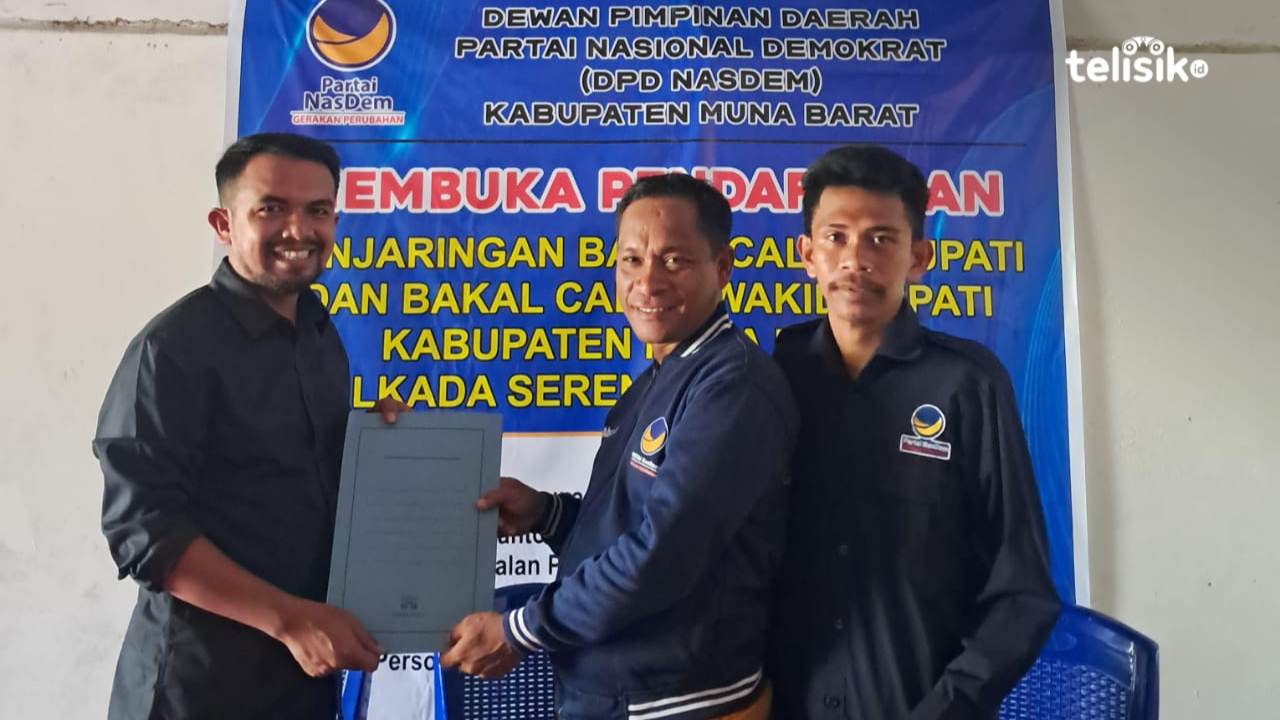 La Ode Muhammad Amsar jadi Balon Bupati Muna Barat Pertama Ambil Formulir di NasDem