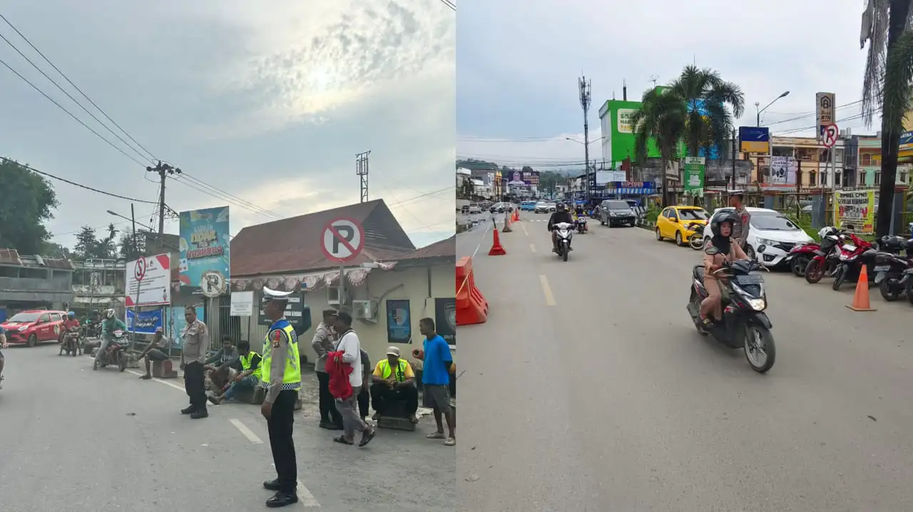 Langganan Macet Jelang Idul Fitri, Polisi Gelar Operasi di Depan Mal Mandonga dan Pelabuhan Nusantara Kendari