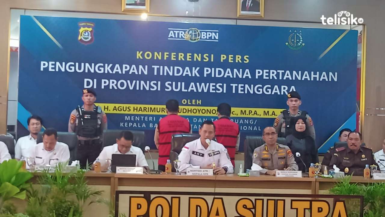 Menteri AHY Datang ke Polda Sulawesi Tenggara Terkait Pengungkapan Mafia Tanah