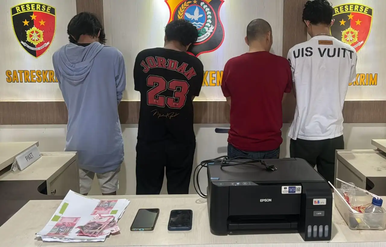 Modus Transfer BRILink, Empat Komplotan Pengedar Uang Palsu di Kendari Diringkus