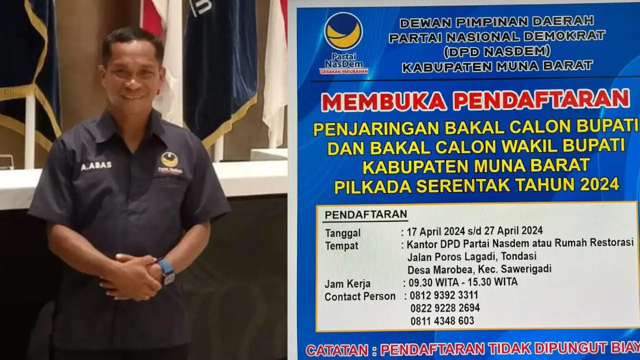 Partai NasDem Muna Barat Resmi Buka Penjaringan Calon Bupati