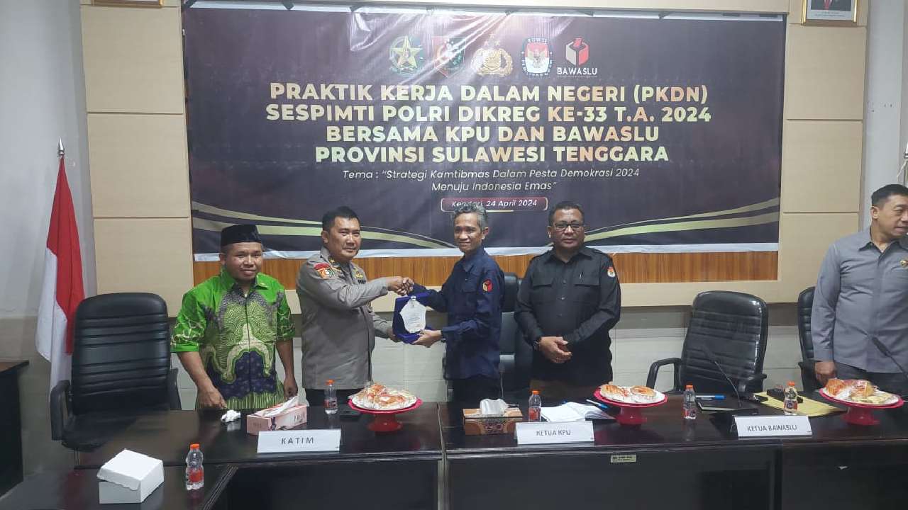 Sespimti Dikreg 33 Pelajari Dinamika Pemilu 2024 di Sulawesi Tenggara