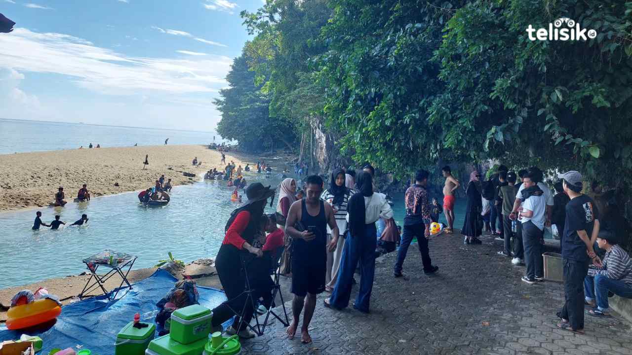Sungai Tamborasi di Kolaka Ramai Pengunjung Meski Lebaran Telah Usai