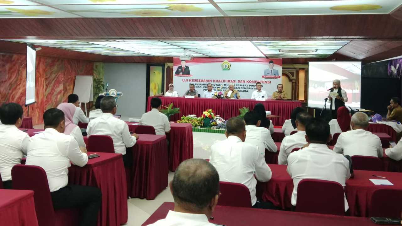 Uji Kompetensi 49 Pejabat Pemprov Sulawesi Tenggara Bisa Rotasi dan Mutasi Jabatan