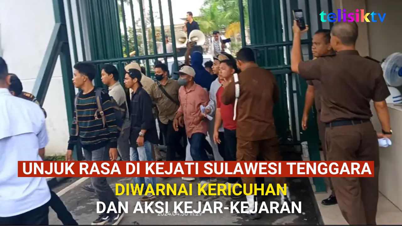 Video: Unjuk Rasa di Kejati Sulawesi Tenggara Diwarnai Kericuhan dan Aksi Kejar-kejaran
