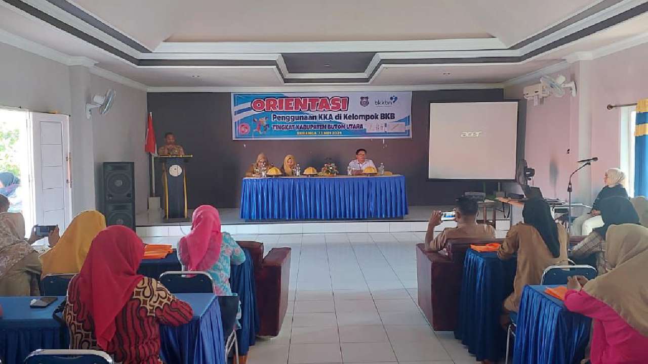 BKKBN Sultra Gelar Orientasi Kartu Kembang Anak di Butur untuk Perangi Stunting