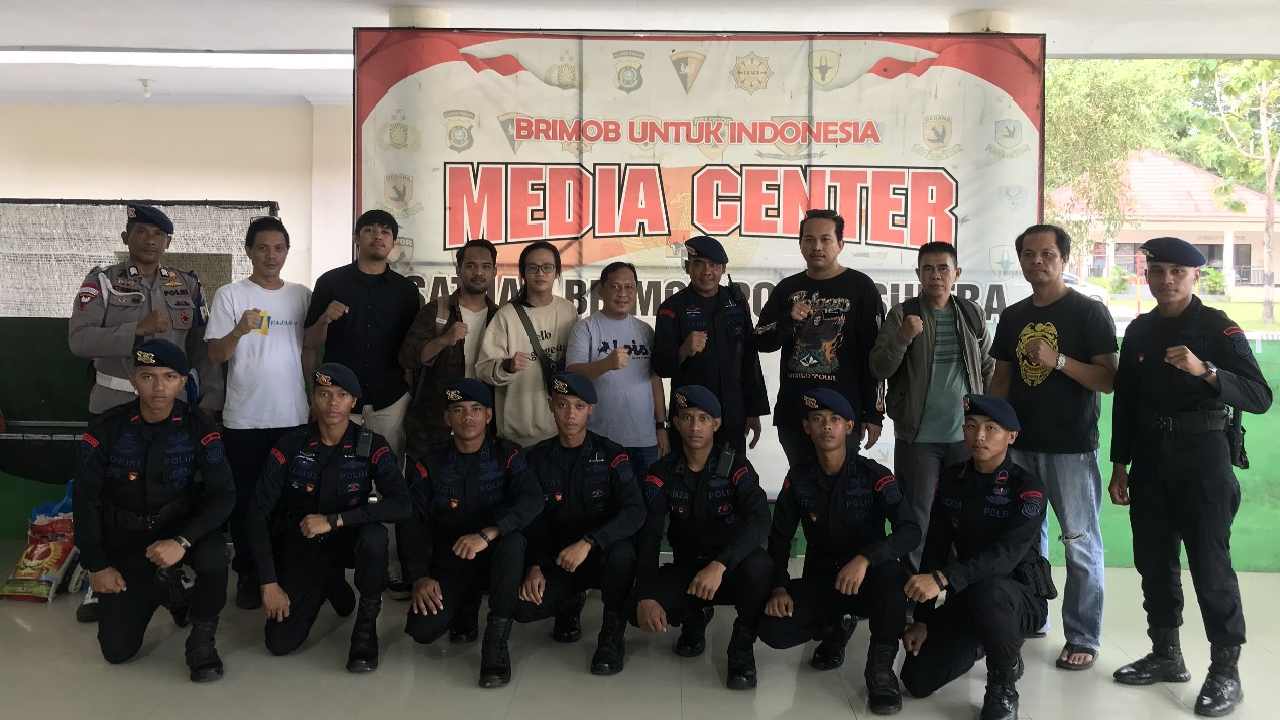 Brimob Polda Sulawesi Tenggara Jalin Sinergi dengan Insan Pers