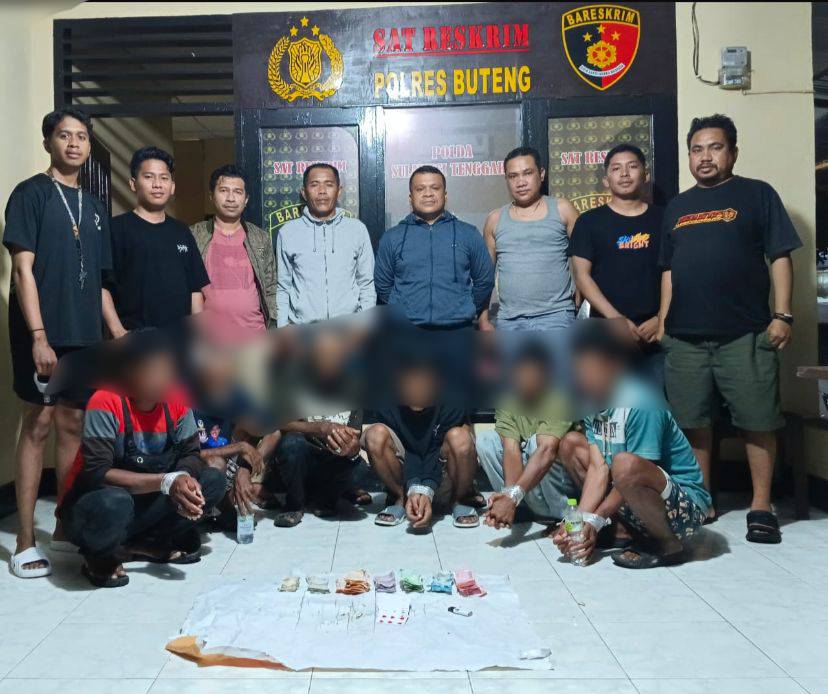 Digerebek, 6 Pelaku Judi Kartu Remi di Buton Tengah Ditangkap Polisi